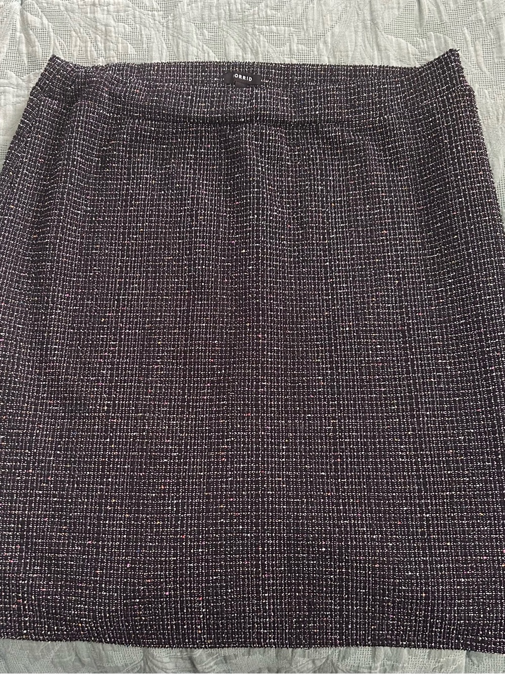 torrid Black Tweed-Effect Pencil Skirt with White Flecks